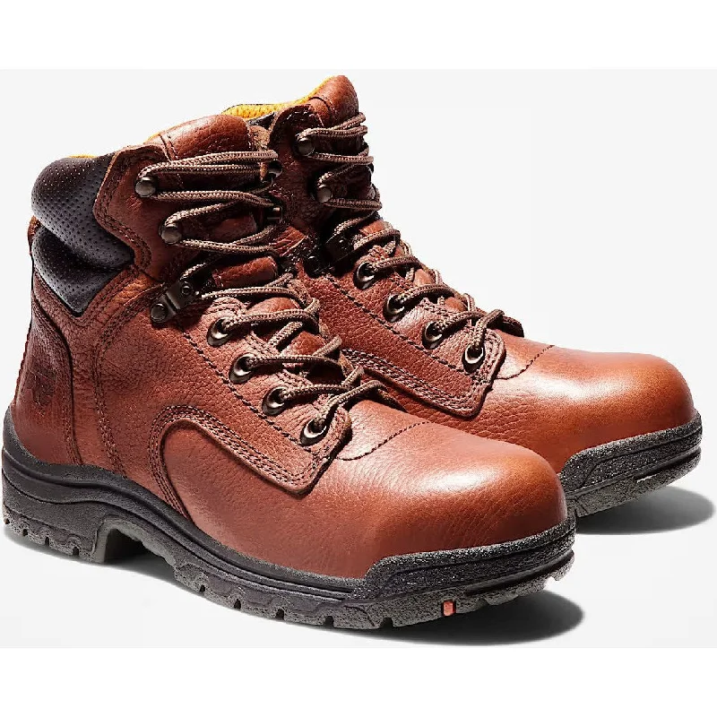 Sumptuous Finish Timberland Pro Women's TiTAN® 6" Alloy Toe Work Boot- Brown- TB126388210 Sumptuous Finish Timberland Pro Women's TiTAN® 6" Alloy Toe Work Boot- Brown- TB126388210