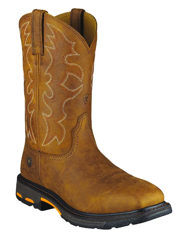 Contemporary Chic Men's Workhog Steel-Toe Boots