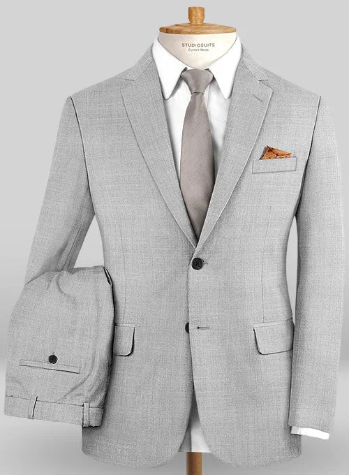 Caccioppoli Sun Dream Anzola Light Gray Wool Silk Suit