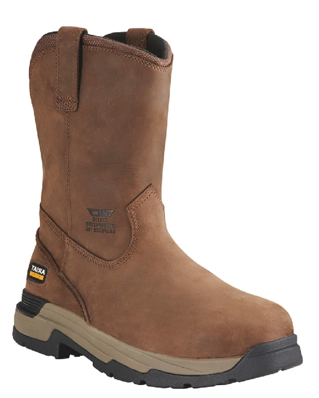 Romantic Detailing Mens Mastergrip Pull-On Boots