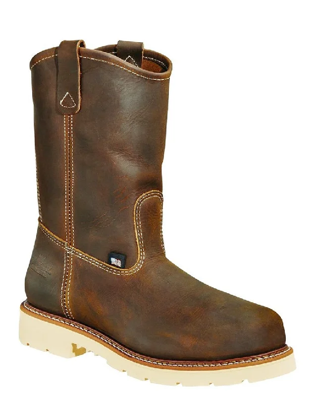 Vintage Style Men's American Heritage Safety-Toe Pull-On Work Boots