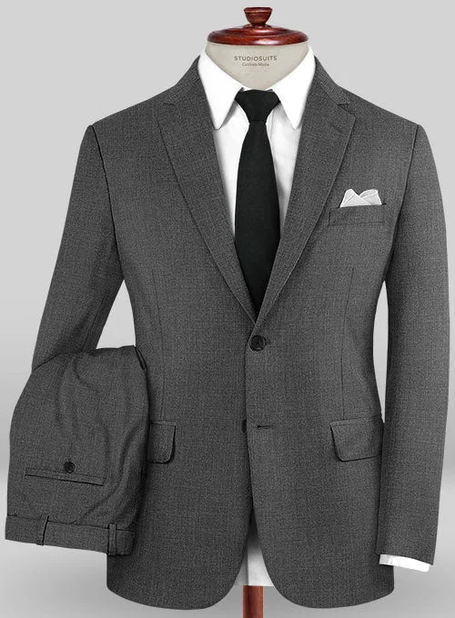 Caccioppoli Sun Dream Sojera Charcoal Wool Silk Suit