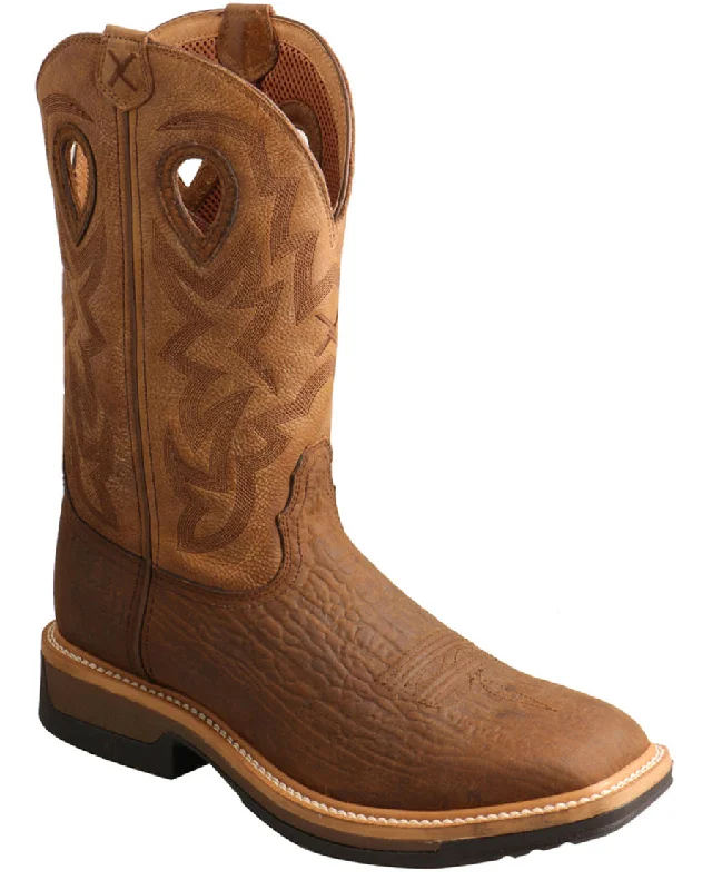 Fashion Forward Men's Lite Western WP Work Boots