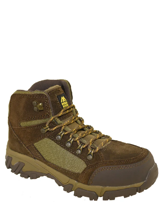 Dynamic Patterns Mens 6" Steel Toe Lace-Up Shoes