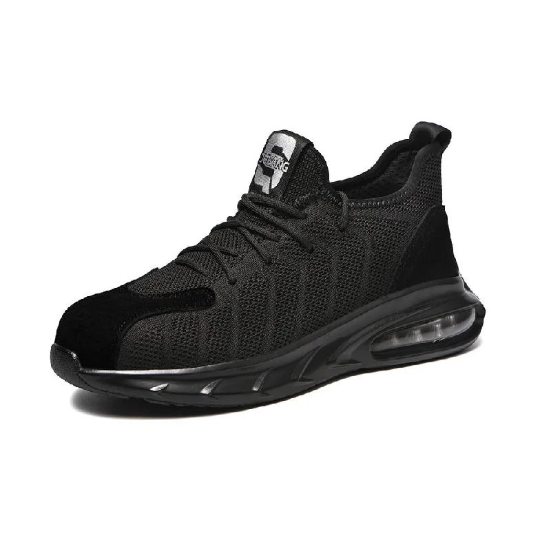 Vintage Glam Men’s Steel Toe Work Shoes Lightweight Anti-pierce Safety Shoes Outdoor Sneakers