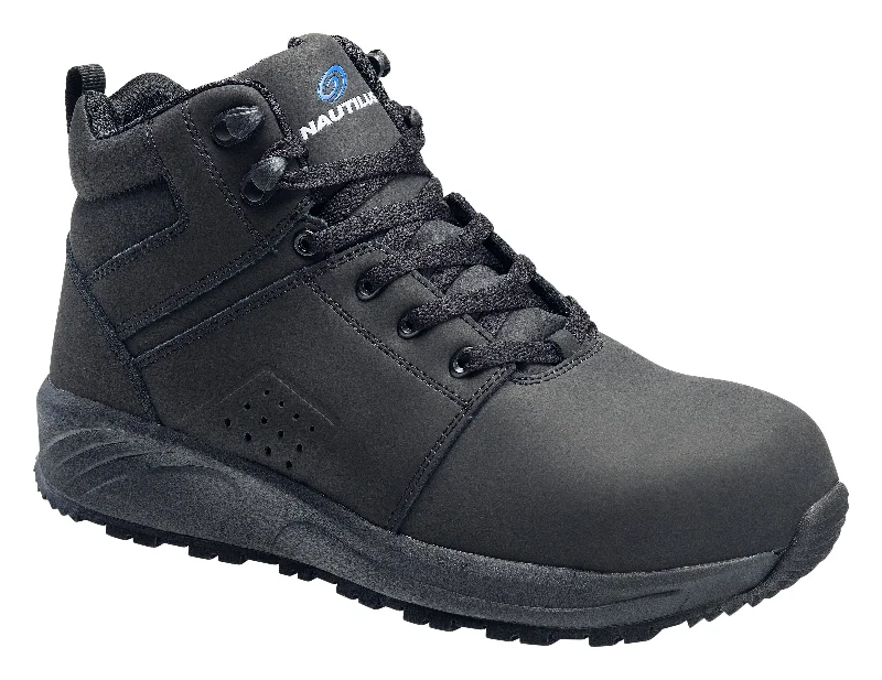 Sleek Sophistication Guard Black Composite Toe EH Mid-Athletic Work Shoe