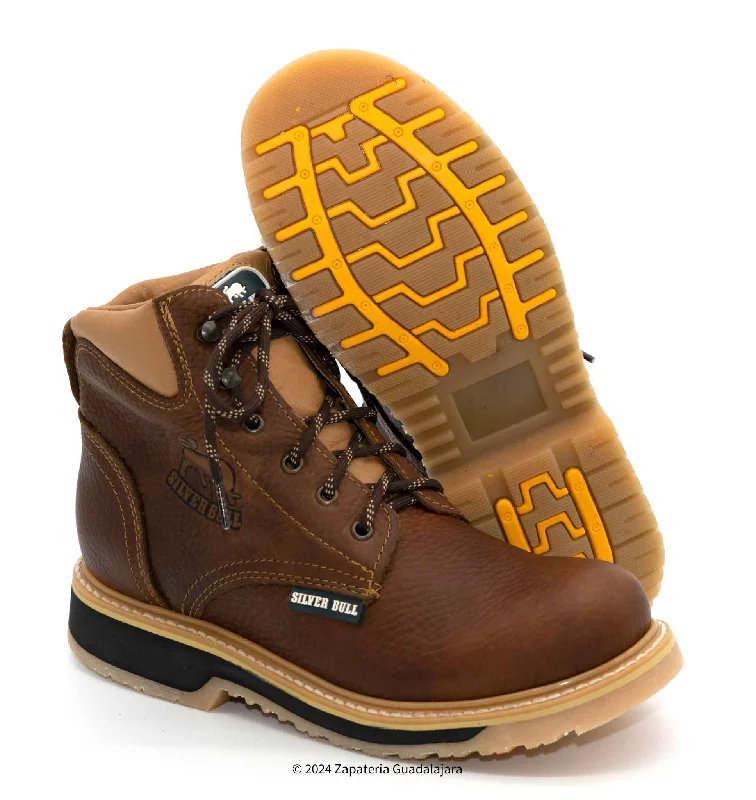Minimal Aesthetic SB664 6" SOFT TOE OCRE DOUBLE DENSITY LEATHER WORK BOOT