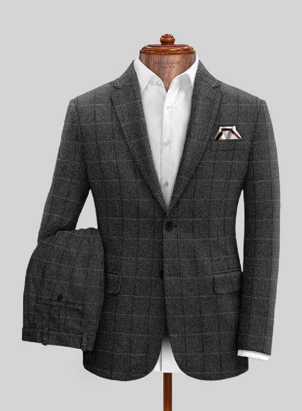 Italian Serto Checks Tweed Suit