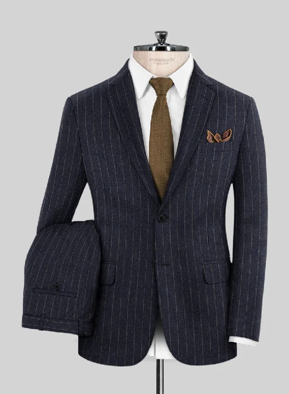 Caccioppoli Paollo Dark Blue Wool Suit