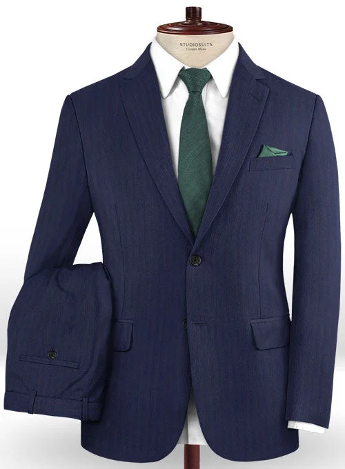 Caccioppoli Dapper Dandy Midico Royal Blue Wool Suit