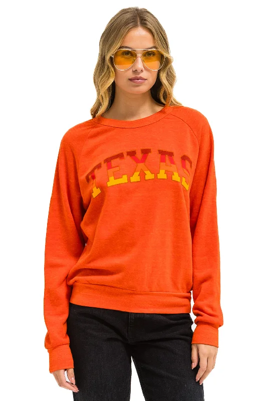 UNIVERSITY OF TEXAS CREW SWEATSHIRT - ORANGE