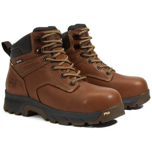 Fashion Focused Timberland Pro Women's Titan EV 6" Comp Toe WP Work Boot- Brown- TB1A5P1A214 Fashion Focused Timberland Pro Women's Titan EV 6" Comp Toe WP Work Boot- Brown- TB1A5P1A214