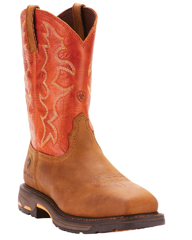 Signature Look Mens Workhog Steel-Toe Boots