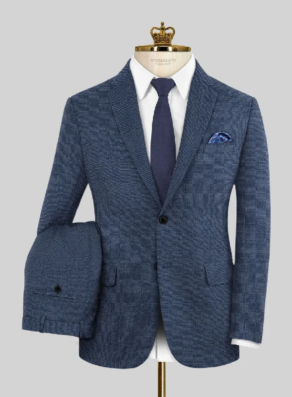 Bristol Light Navy Sharkskin Suit