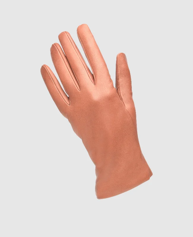 Urban Chic Fine leather gloves - Red brown