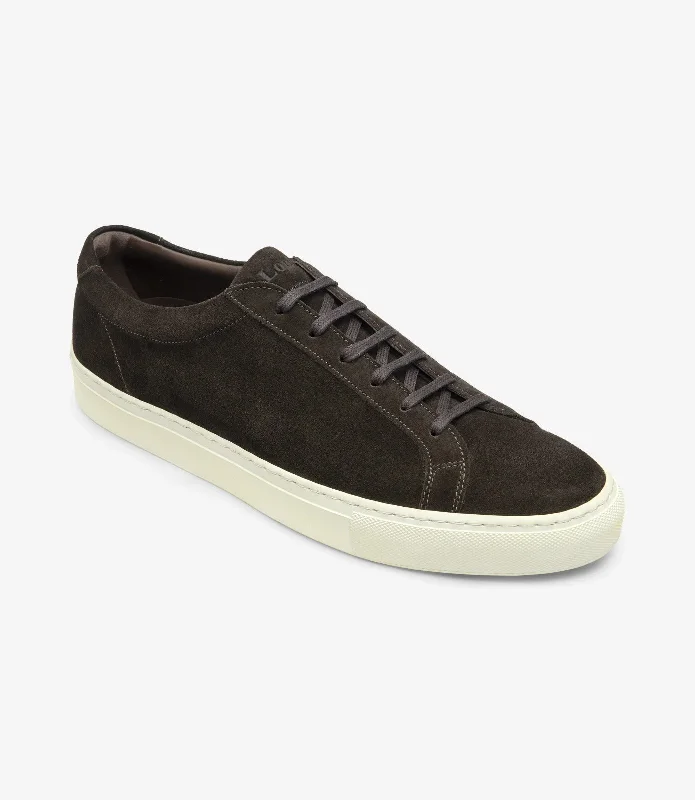 Artisanal Quality LOAKE  Sprint Sneakers -  Dark Brown Suede