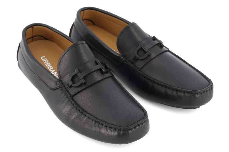 Luxury Aesthetic Portofino Driving Loafers - Black
