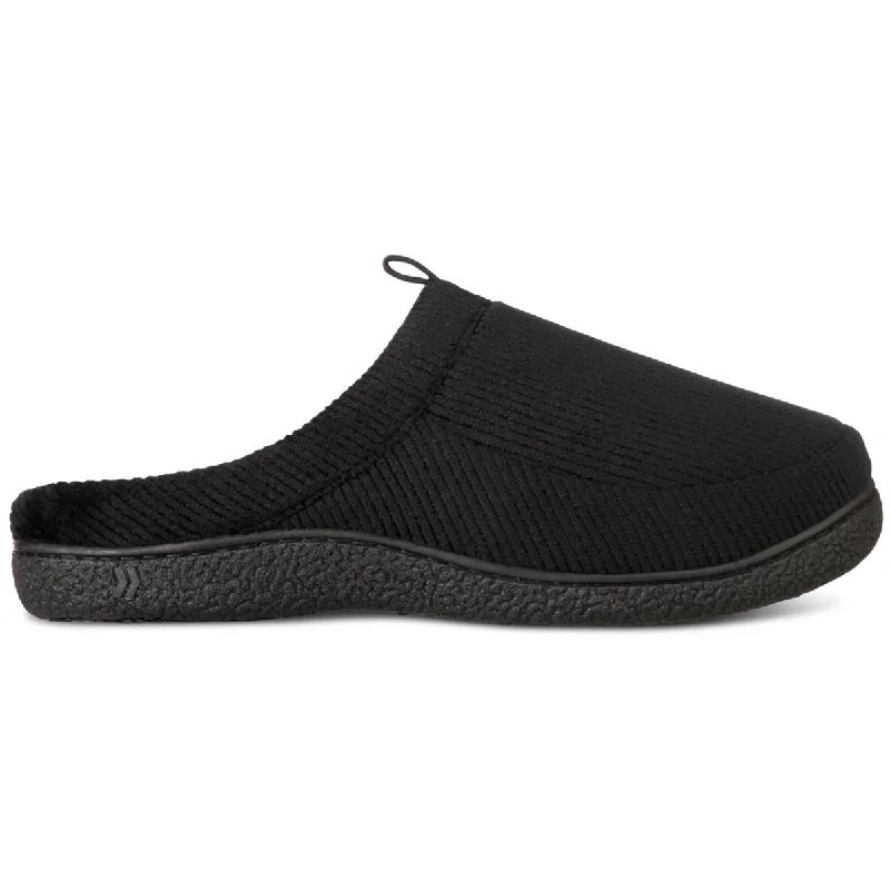 Modern Elegance Isotoner Mens Wallace Corduroy Comfort Slide Slippers