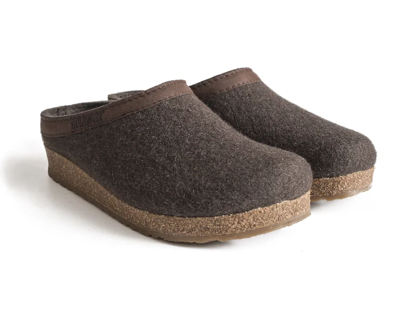 Modern Touch Cork & Wool Clog Smokey Brown