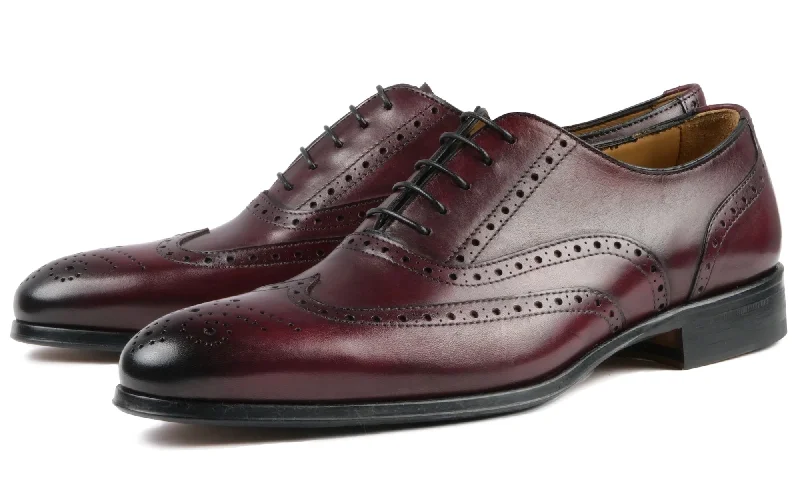 Couture Vibes Cambridge Wingtip Oxford Brogue Oxblood