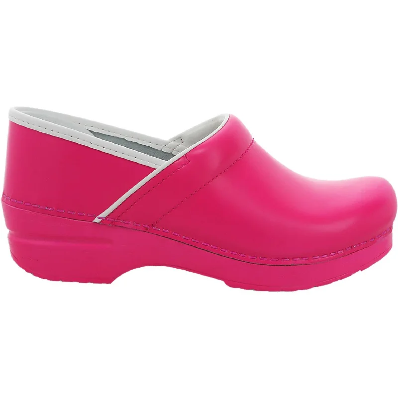 Everyday Chic Women's Dansko Professional Clog Pink Neon Leather