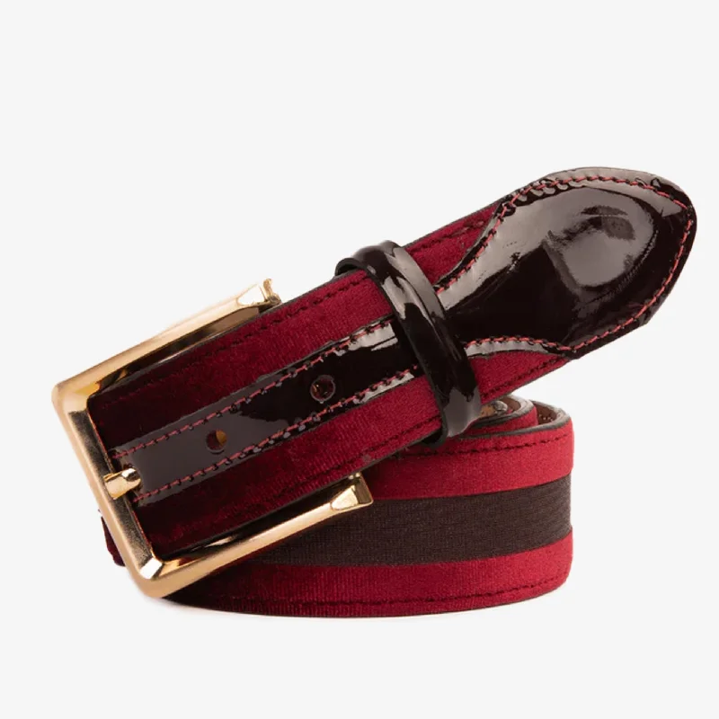 Regal Look The Pontalto Burgundy Leather Belt