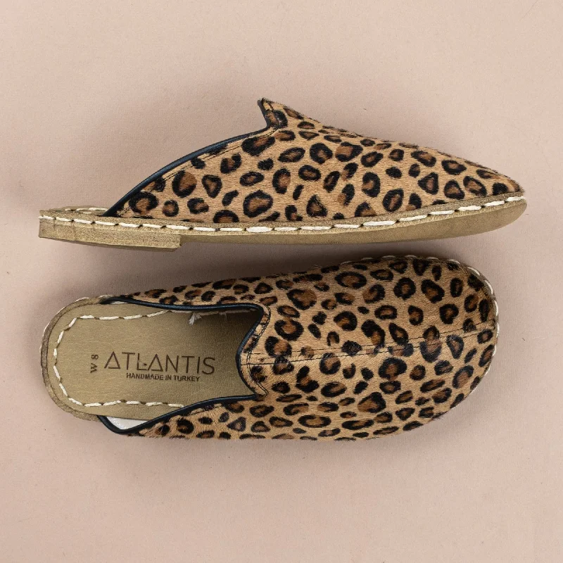 City Chic Men's Leopard Barefoot Slippers