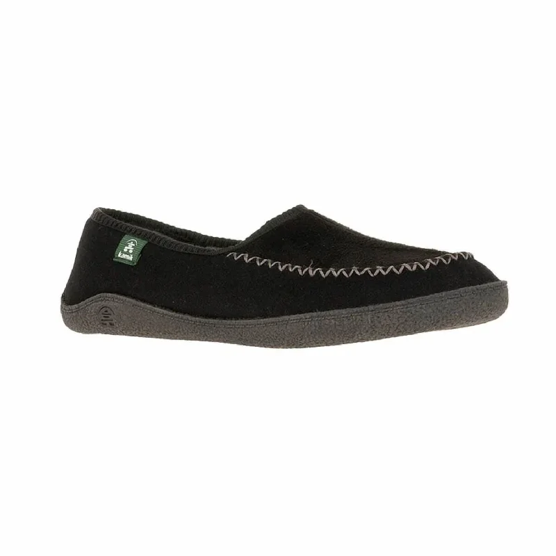 Timeless Allure Men's Leanback Slip On Slipper In Black