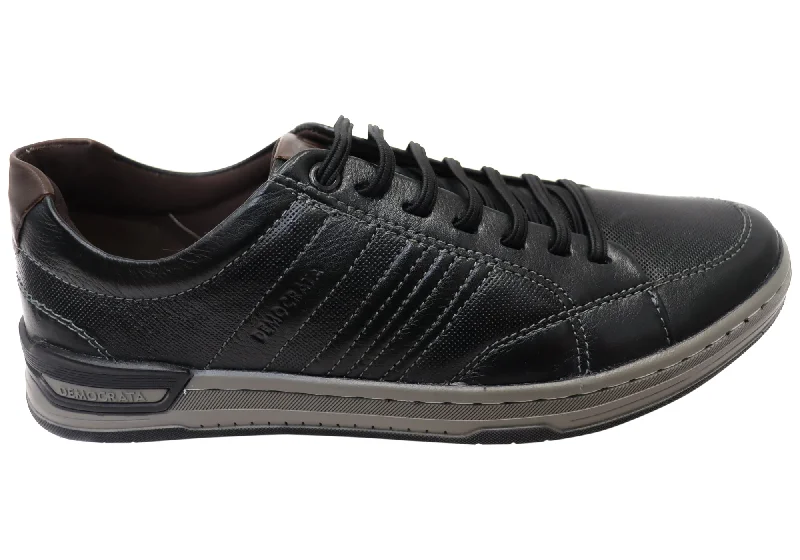 Luxe Influence Democrata Tyler Mens Comfortable Leather Casual Shoes Made In Brazil