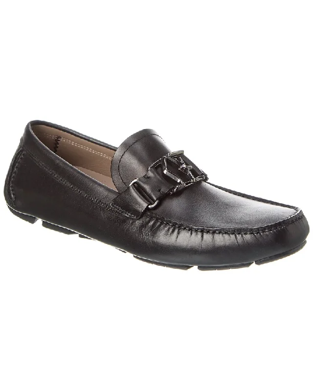 Fashion Enthusiast Ferragamo Peter Leather Driver