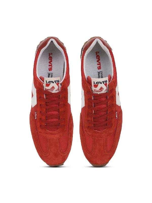 Chic Edge Men's Red Casual Shoes