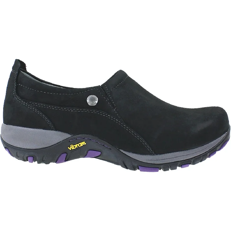 Edgy Look Women's Dansko Patti Black Milled Nubuck