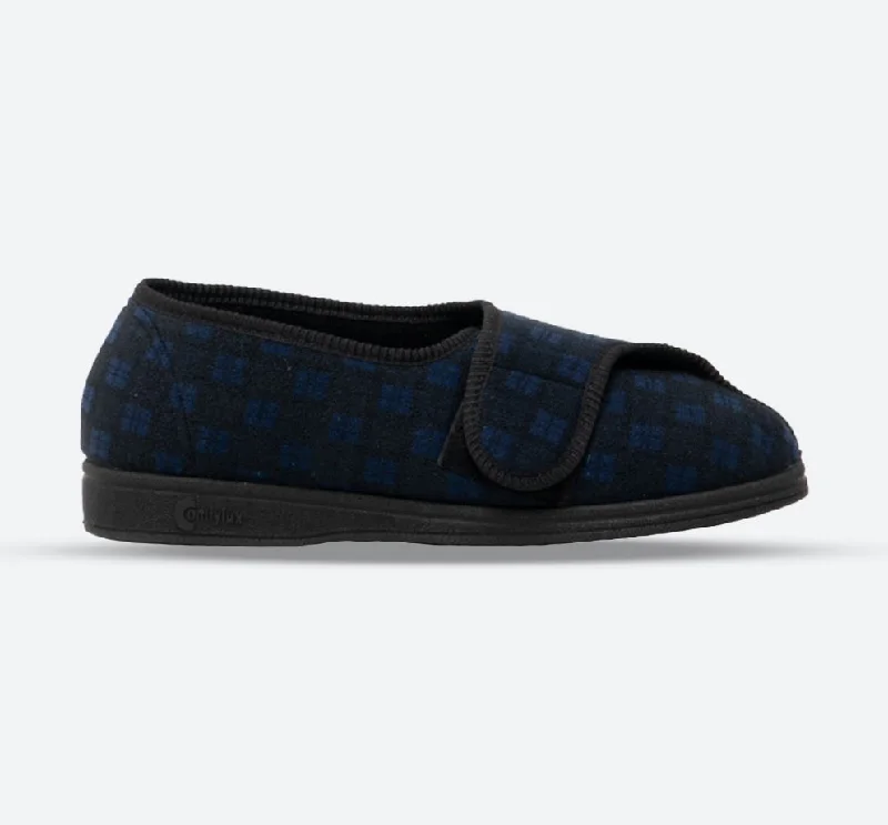 Street Style Mens Wide Fit Comfylux Georgie Slippers