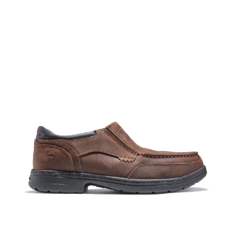 Vintage Style Branston Alloy-Toe Moc Toe Slip-On Work Shoe Brown