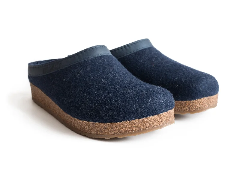 Trendsetting Look Cork & Wool Clog Blue