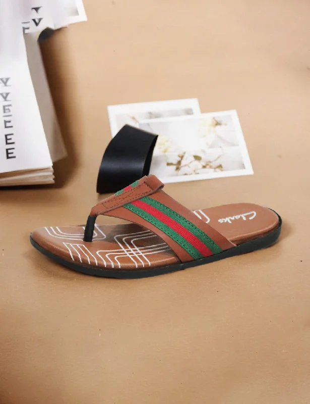 Vintage Glam Light Brown | Soft Slippers for Men
