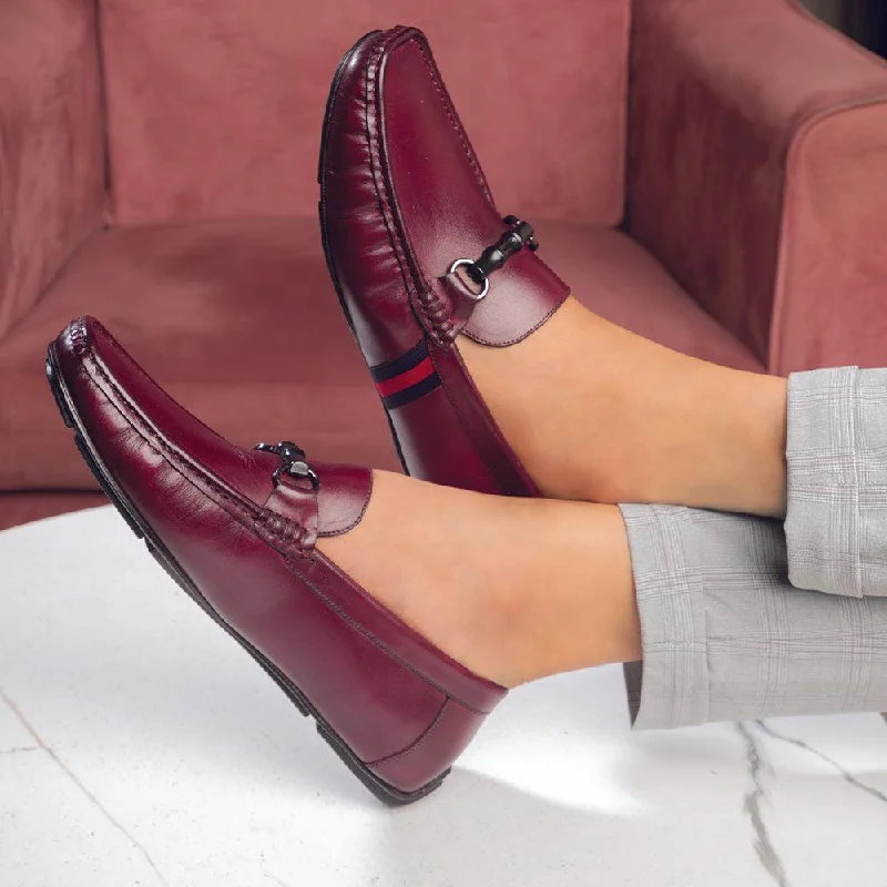 Timeless Allure The Monacoa Wine Men's Handcrafted Leather Driving Loafers Tresmode