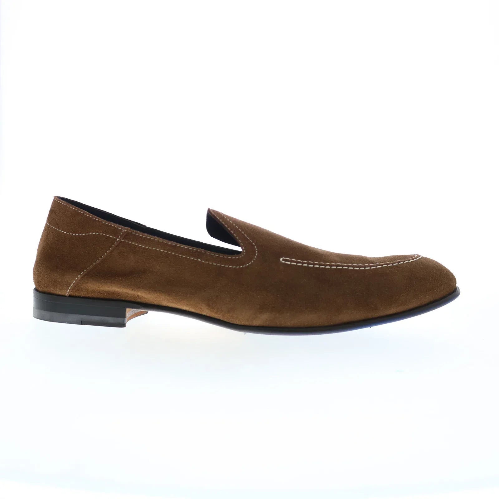 Fashion Forward Di Bianco Positano Suede Mens Brown Suede Loafers & Slip Ons Casual Shoes