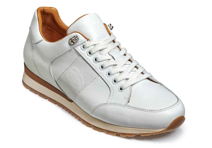 Minimal Aesthetic Barker Seb Sneakers -  White Calf