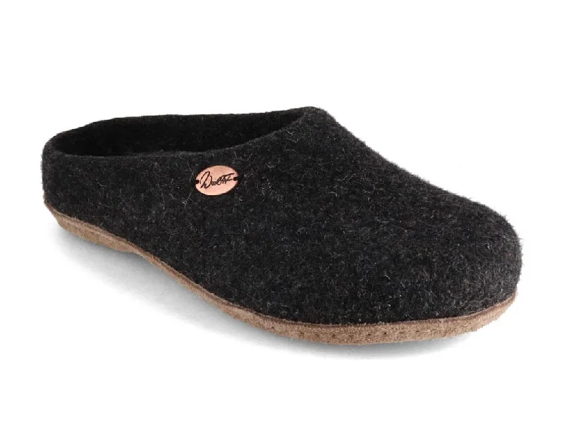 Retro Vibes WoolFit® handmade Felt Slippers | Classic, graphite