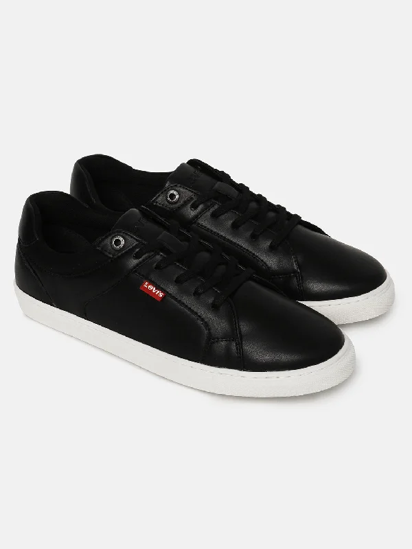 Luxe Styling Men's Black Solid Shoes
