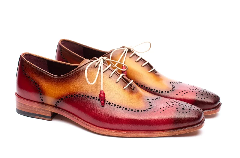 Distinctive Patterns The Havana Patina Brogues - Red & Gold