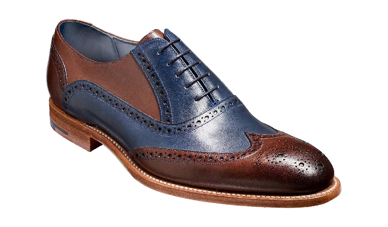 Contemporary Chic Valiant Multi - Ebony / Navy Hand Painted