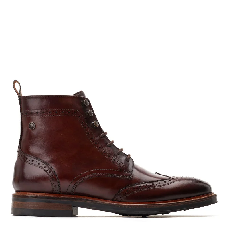 Modern Elegance Pembroke Washed Brogue Boots