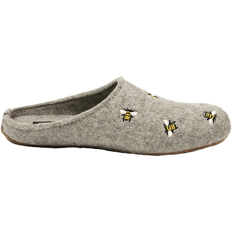 Luxury Statement Women's Haflinger API Silver Grey Wool