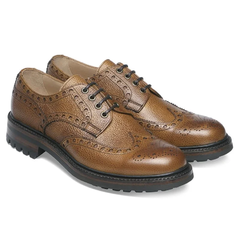 Modern Touch Cheaney Avon C Country Brogue in Almond Grain Leather