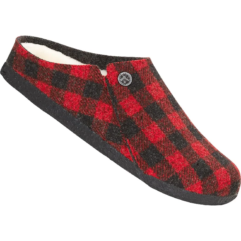 Opulent Appeal Women's Birkenstock Zermatt Plaid Red/Natural Wool