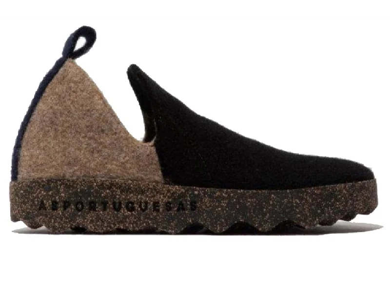Monochrome Appeal ASPORTUGUESAS Men Slippers 'City', black taupe