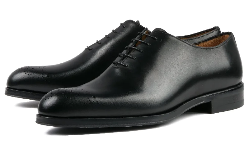 Luxury Touch Soho Wholecut Oxford Brogue Black