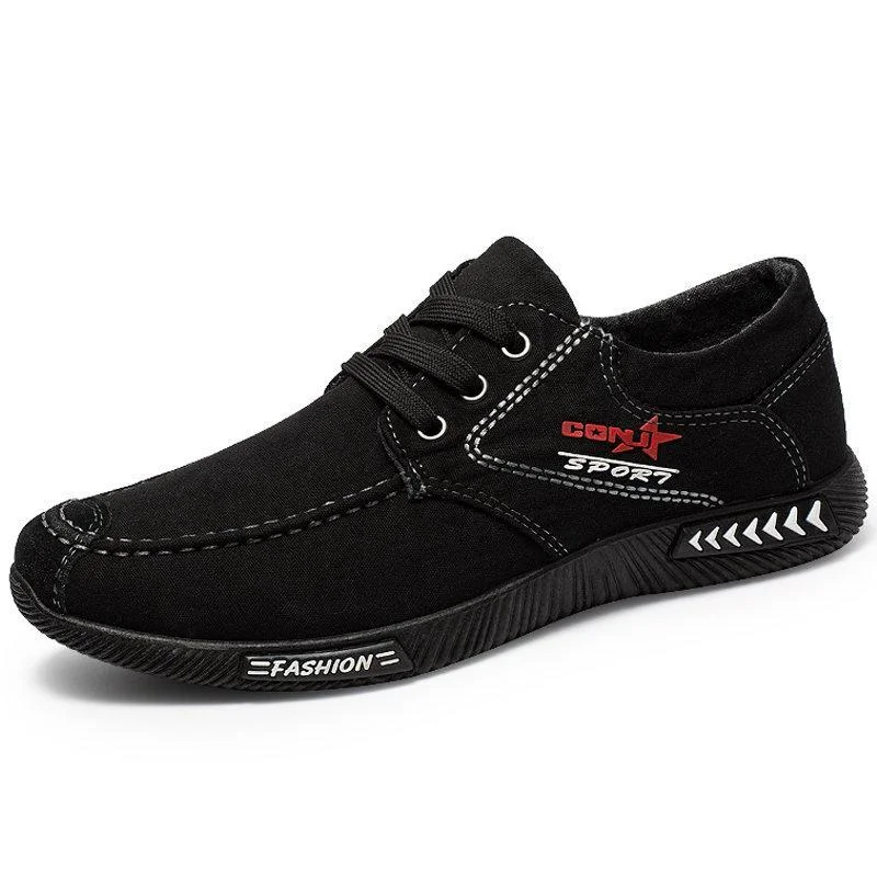 Unique Patterns Men's canvas non-slip soft casual shoes